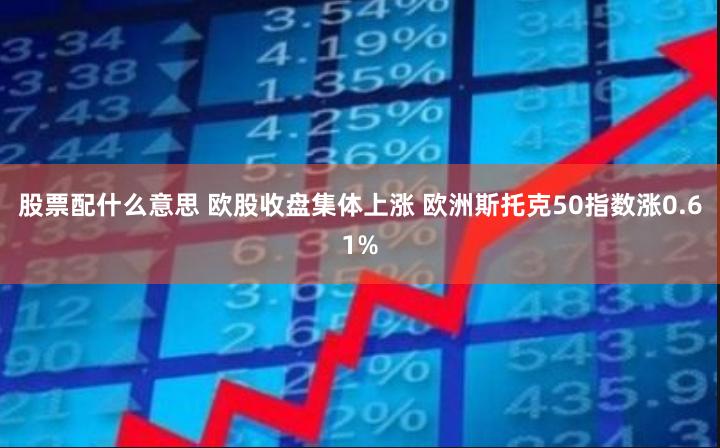 股票配什么意思 欧股收盘集体上涨 欧洲斯托克50指数涨0.61%