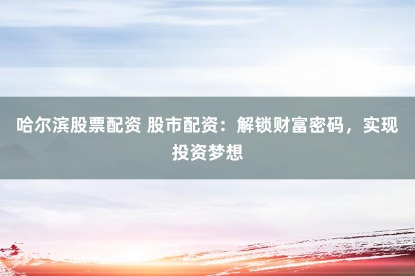 哈尔滨股票配资 股市配资：解锁财富密码，实现投资梦想
